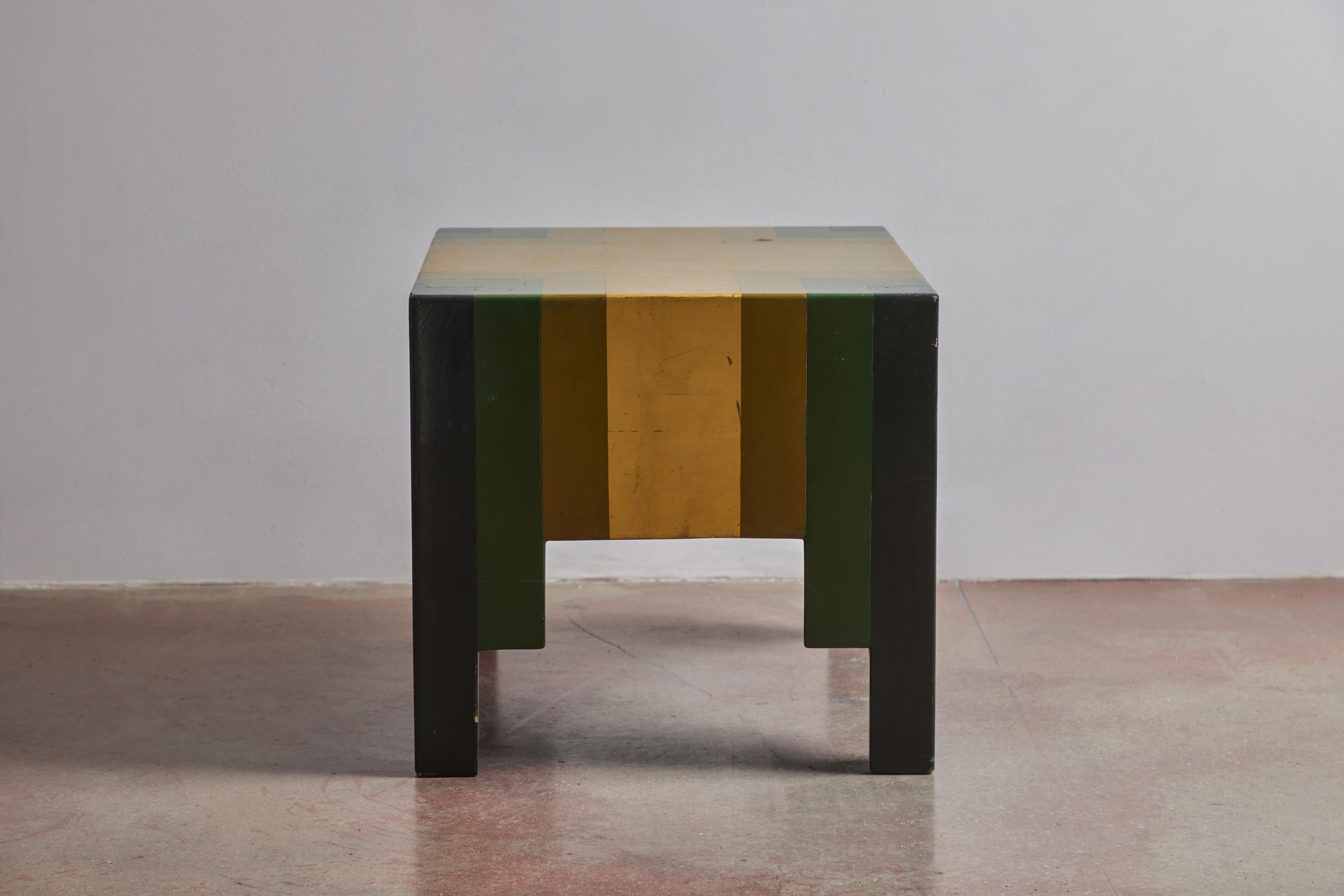 Lacquered Wood Occasional Table by Paul Follot For Sale 1