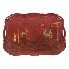 Lacquered Wood Tray, Venice, Italy, 18th Century