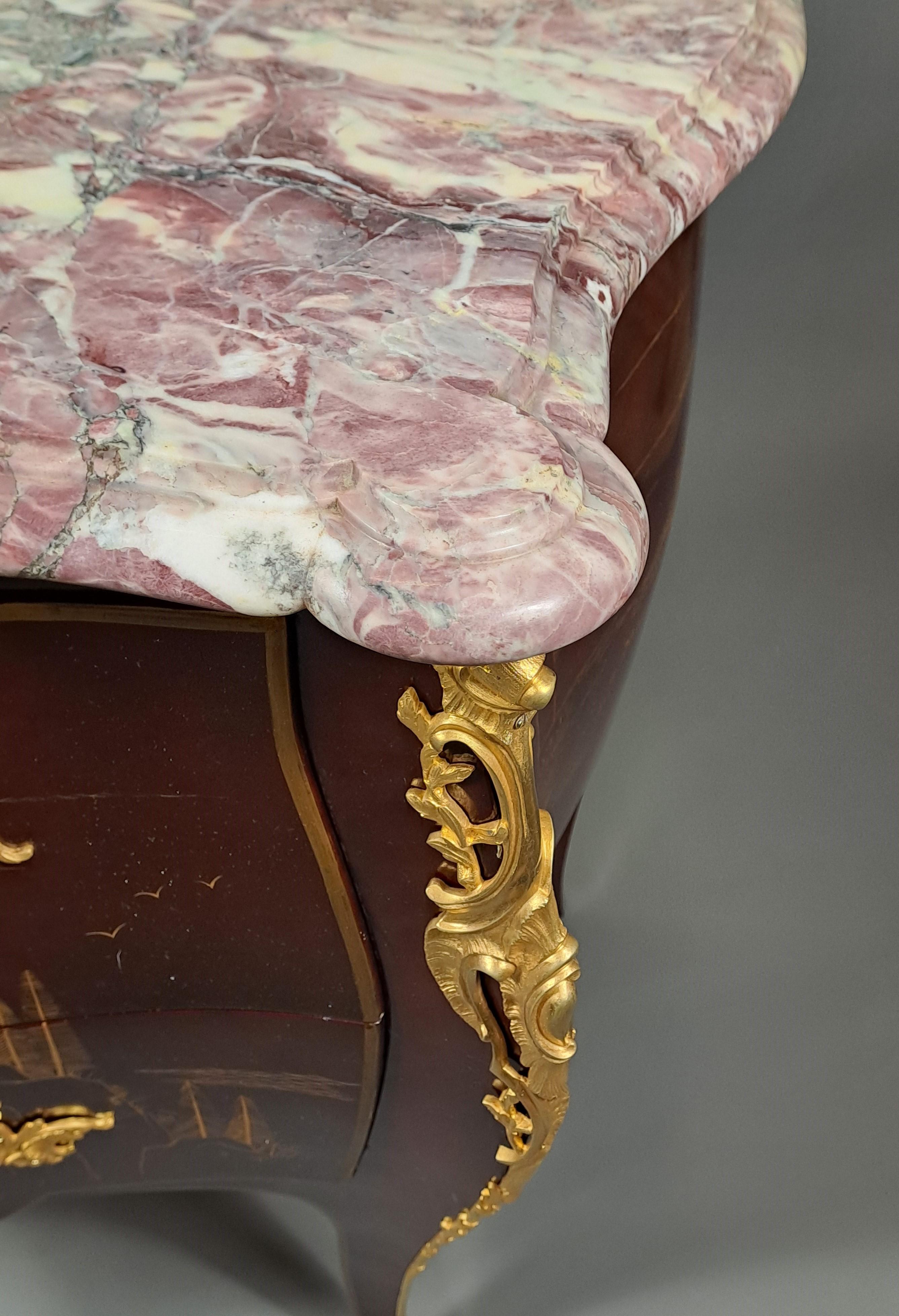 Commode in legno laccato in stile cinese in vendita 1