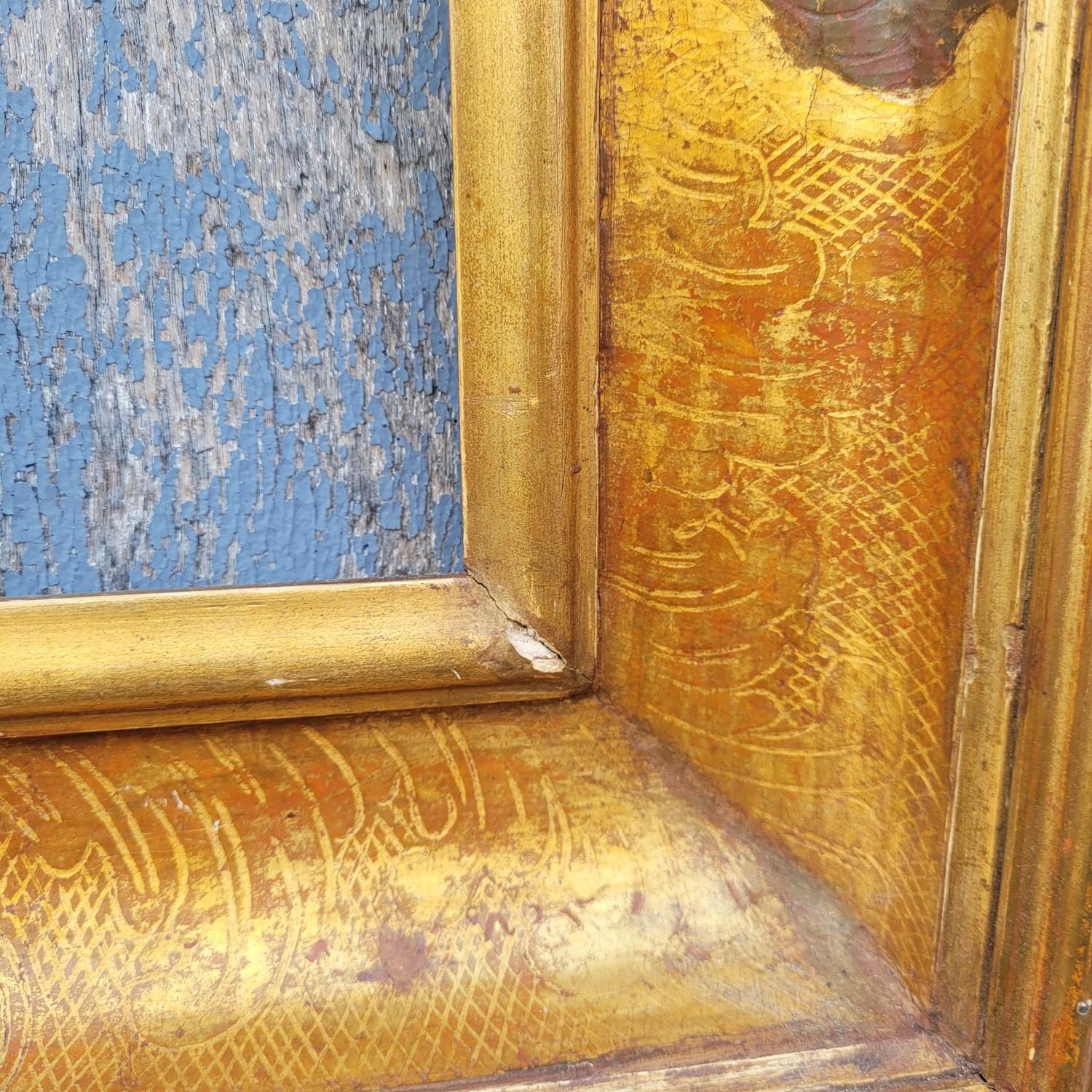 Lacquered Wooden Frame In The Style Of The 17th Century, Italy, Late 19th/early For Sale 4