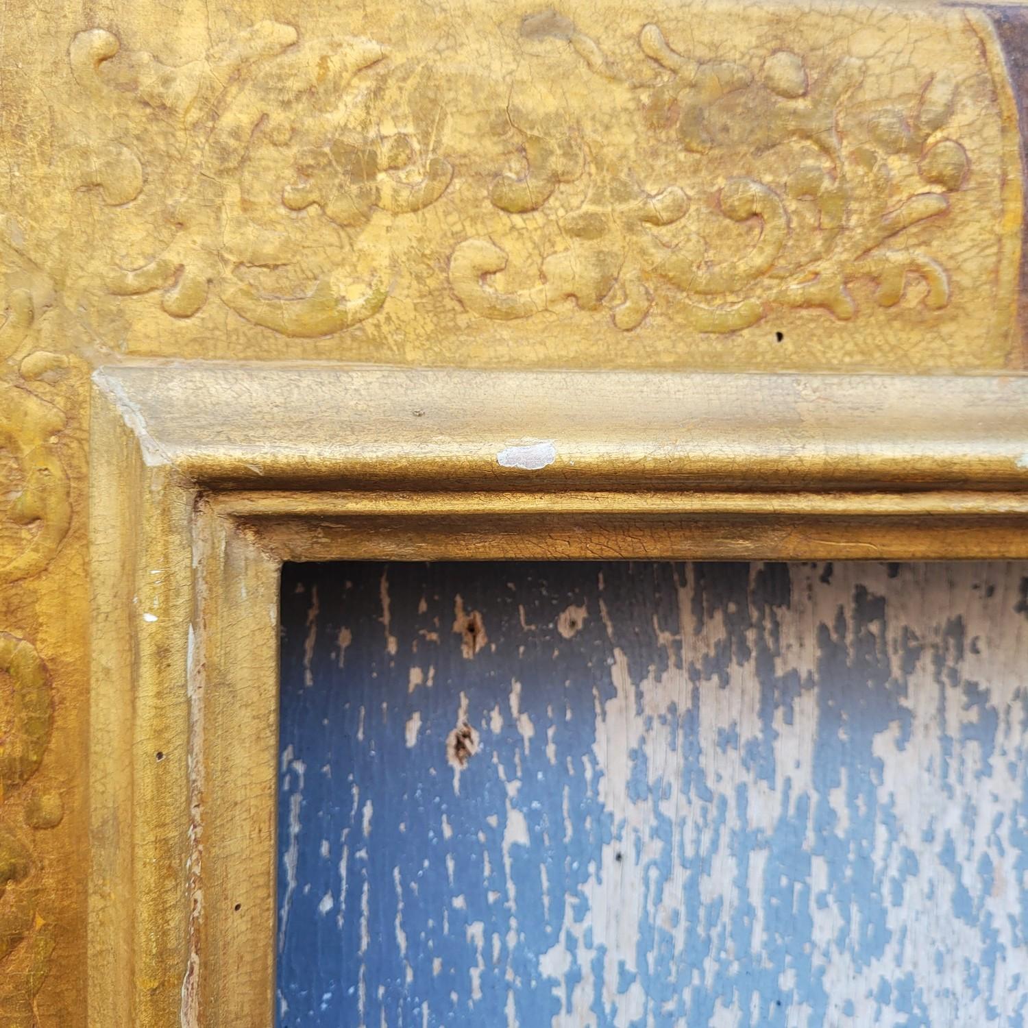 Lacquered Wooden Frame In The Style Of The 17th Century, Italy, Late 19th/early For Sale 4