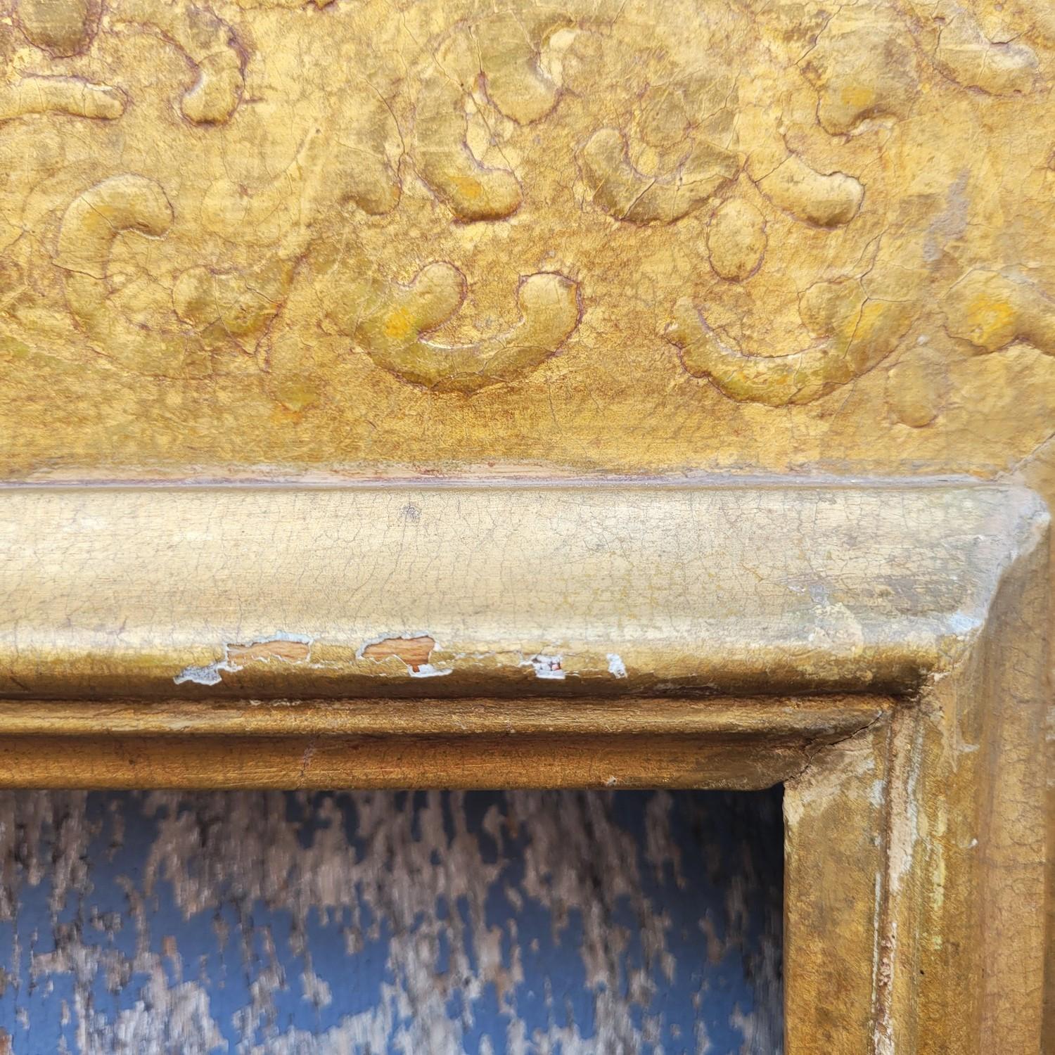 Lacquered Wooden Frame In The Style Of The 17th Century, Italy, Late 19th/early For Sale 5