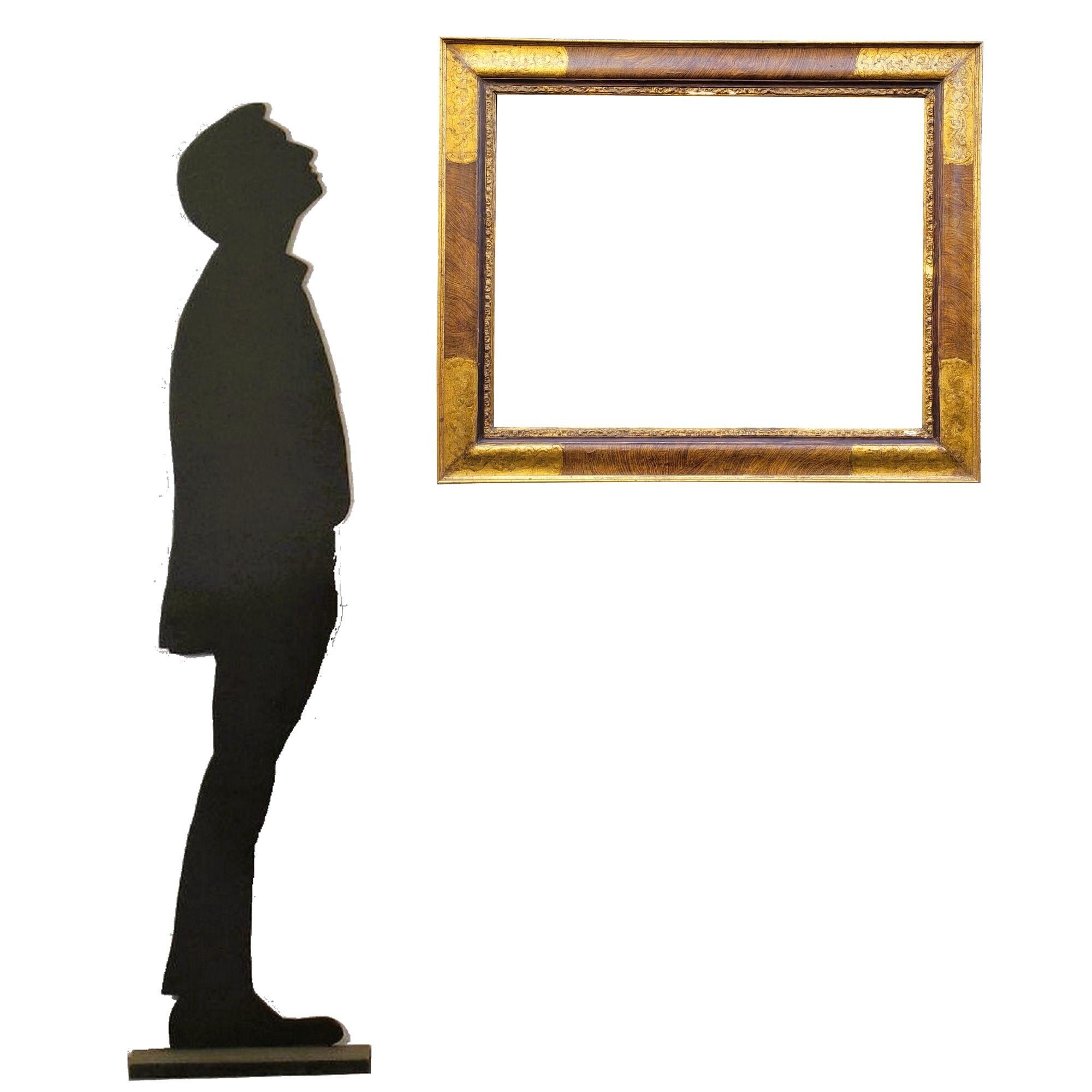 Lacquered Wooden Frame In The Style Of The 17th Century, Italy, Late 19th/early For Sale 7