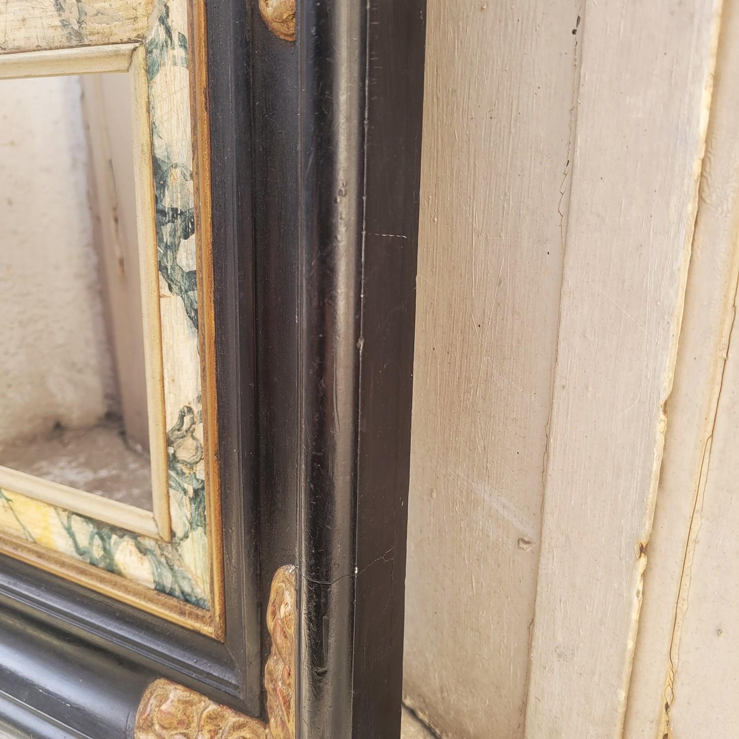 Lacquered Wooden Frame In The Style Of The 17th Century, Italy, Late 19th/early en venta 9