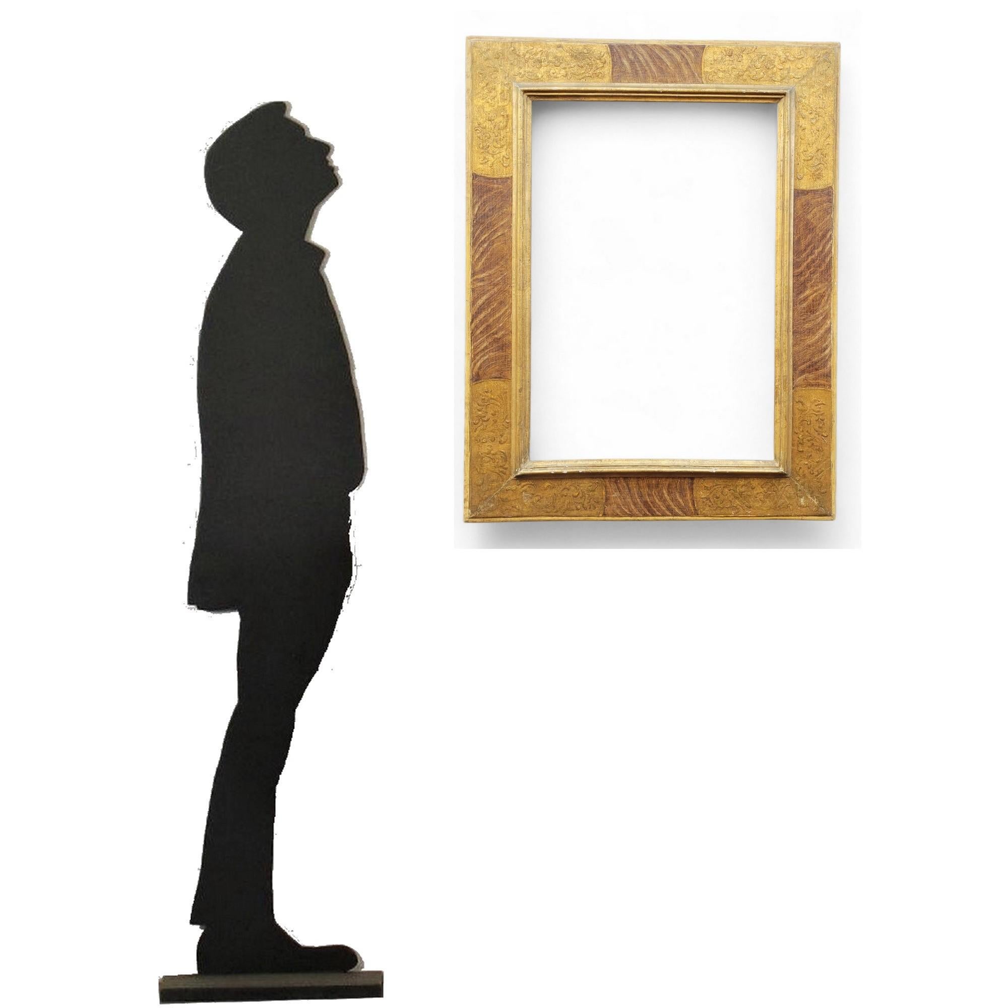 Lacquered Wooden Frame In The Style Of The 17th Century, Italy, Late 19th/early For Sale 11