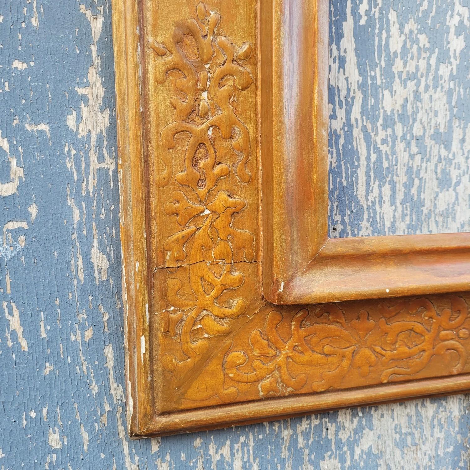 Louis XIV Lacquered Wooden Frame In The Style Of The 17th Century, Italy, Late 19th/early For Sale