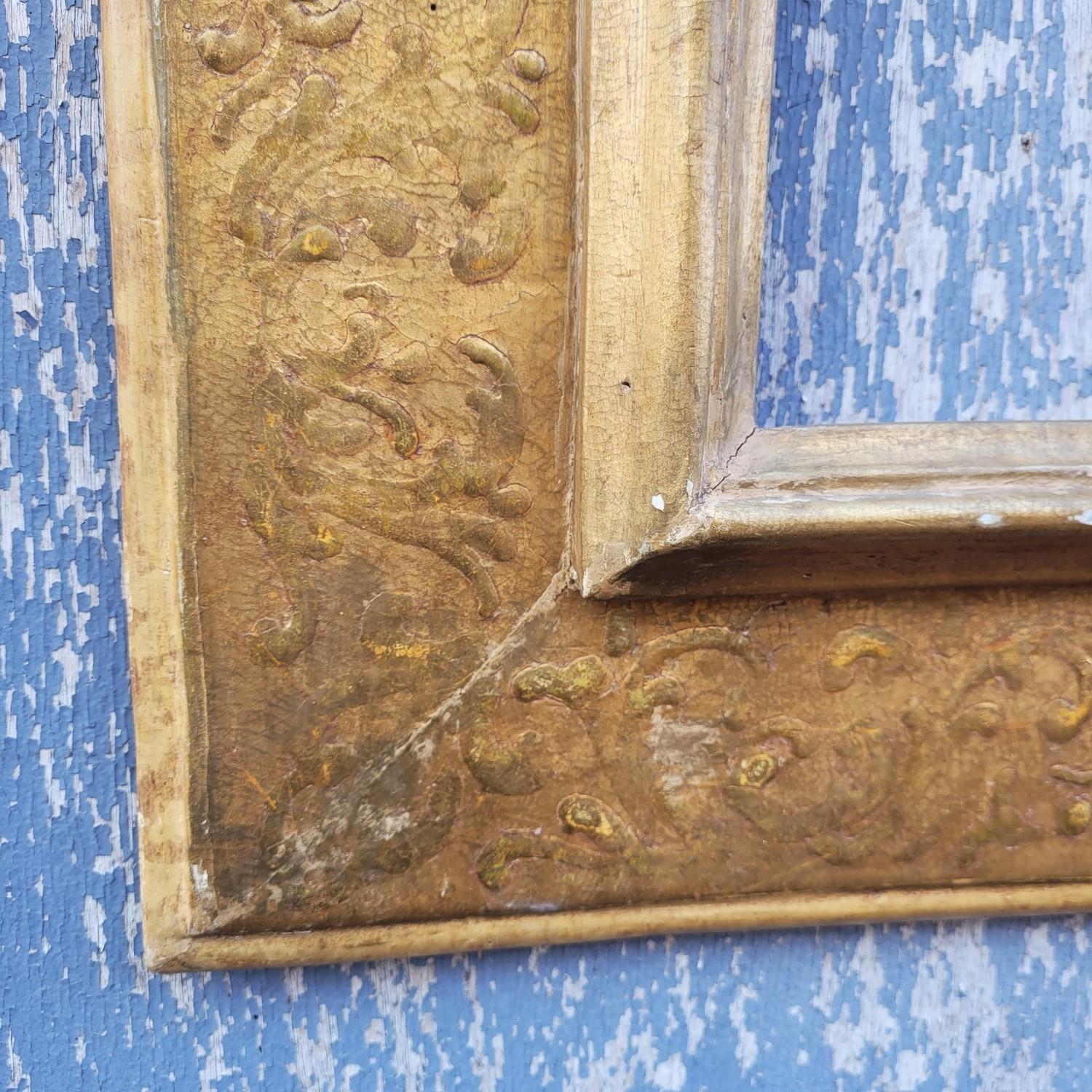 Louis XIV Lacquered Wooden Frame In The Style Of The 17th Century, Italy, Late 19th/early For Sale