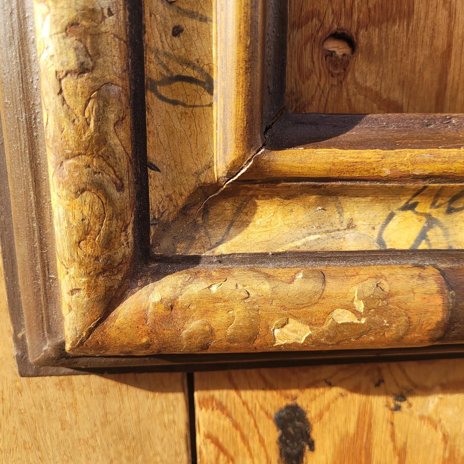 Lacquered Wooden Frame In The Style Of The 17th Century, Italy, Late 19th/early Luis XIV en venta