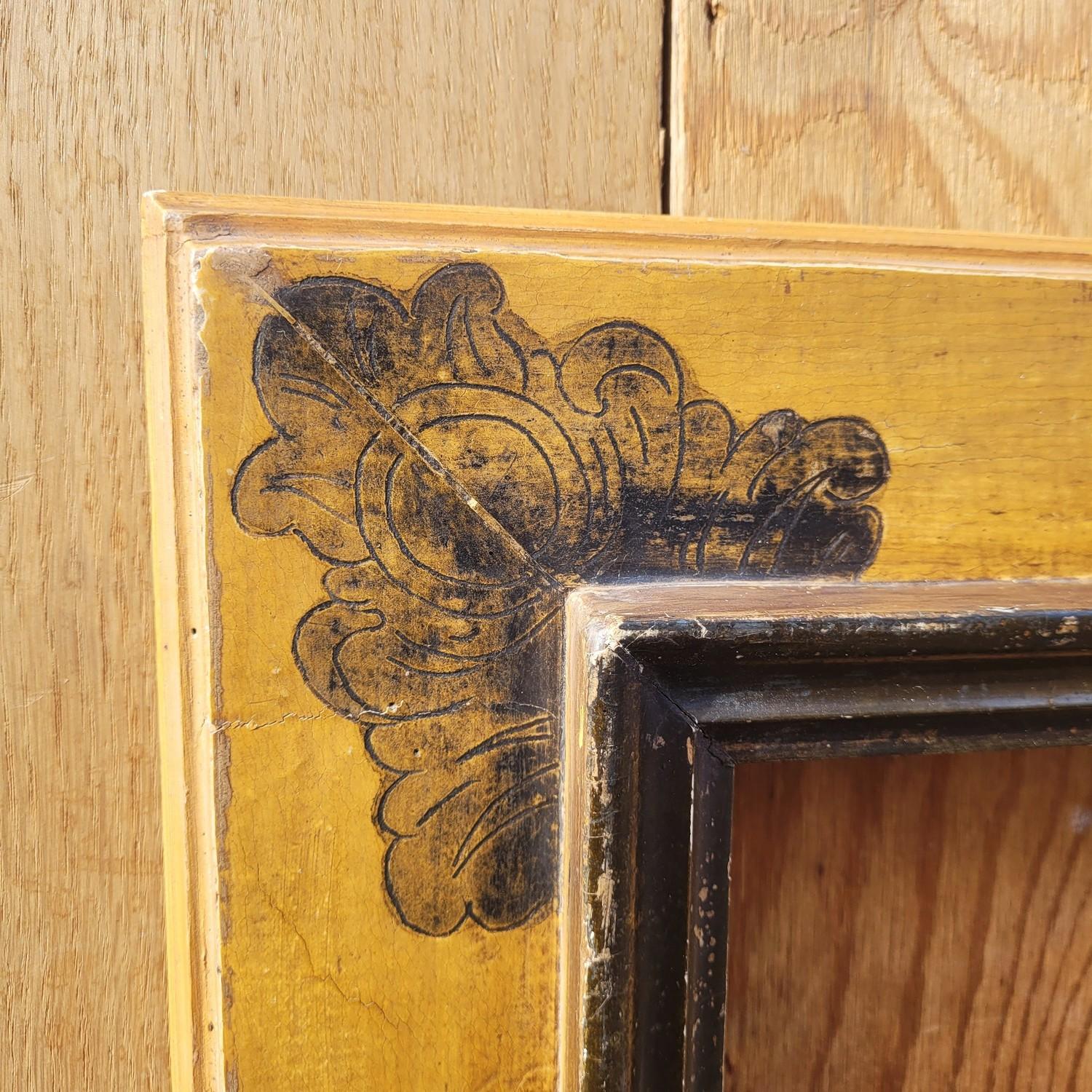 Luigi XIV Lacquered Wooden Frame In The Style Of The 17th Century, Italy, Late 19th/early in vendita