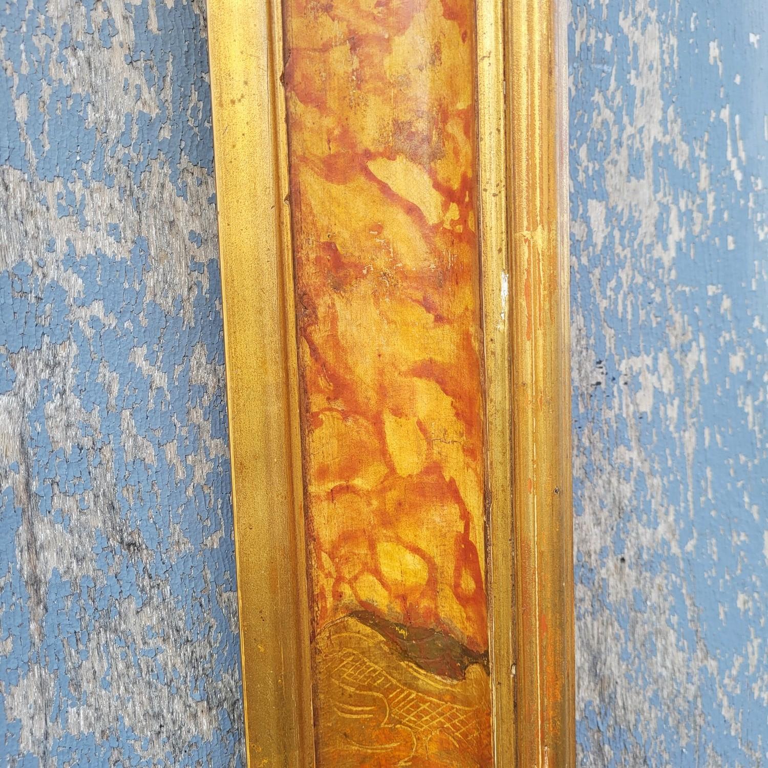 Lacquered Wooden Frame In The Style Of The 17th Century, Italy, Late 19th/early In Good Condition For Sale In MARSEILLE, FR