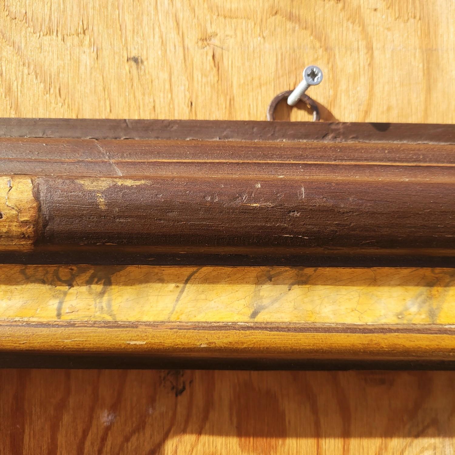 Lacquered Wooden Frame In The Style Of The 17th Century, Italy, Late 19th/early en Bueno estado para la venta en MARSEILLE, FR