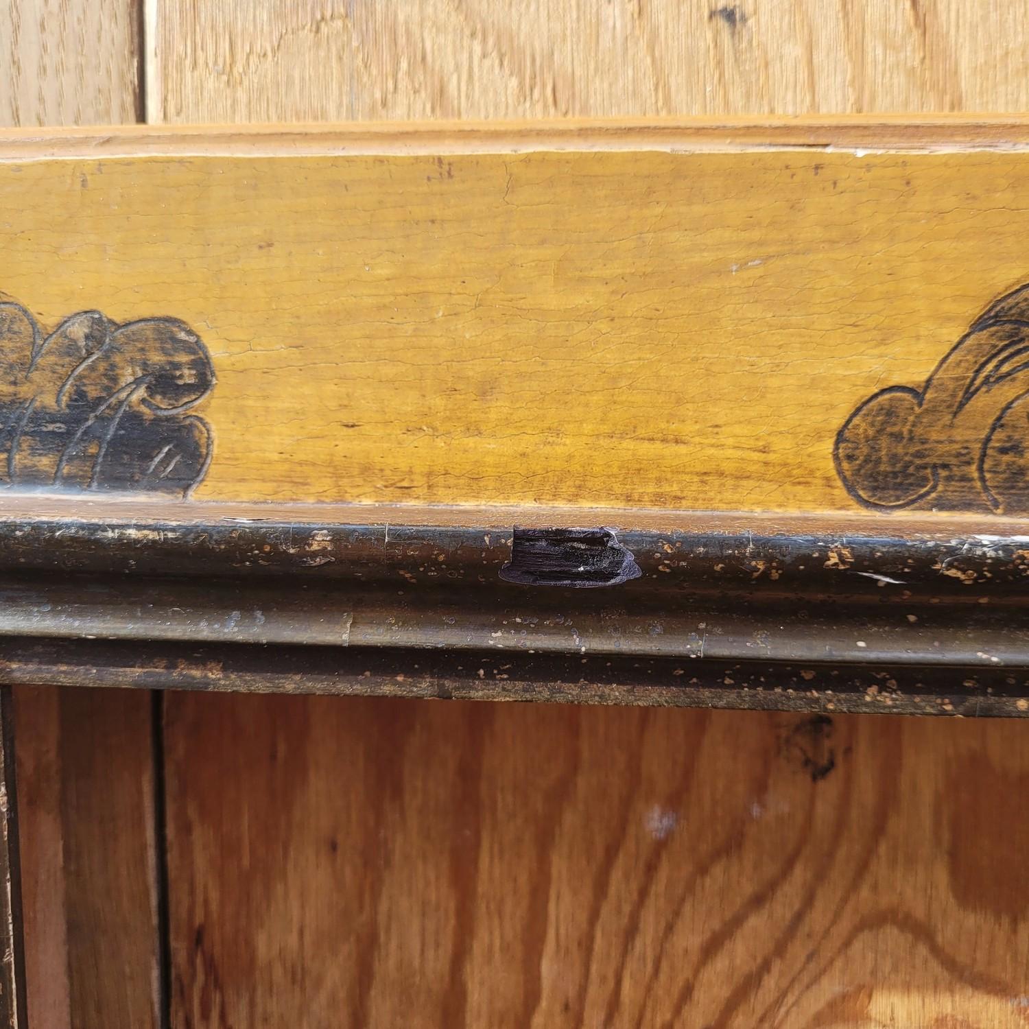 Lacquered Wooden Frame In The Style Of The 17th Century, Italy, Late 19th/early In condizioni buone in vendita a MARSEILLE, FR