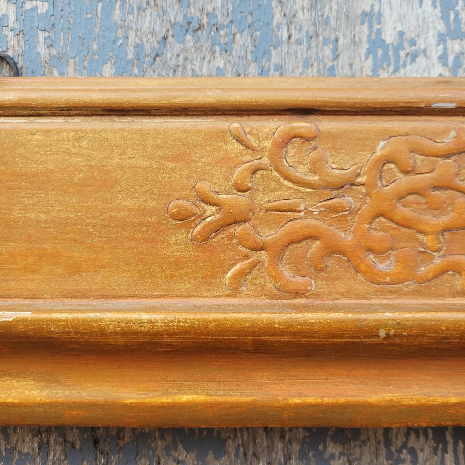 19th Century Lacquered Wooden Frame In The Style Of The 17th Century, Italy, Late 19th/early For Sale