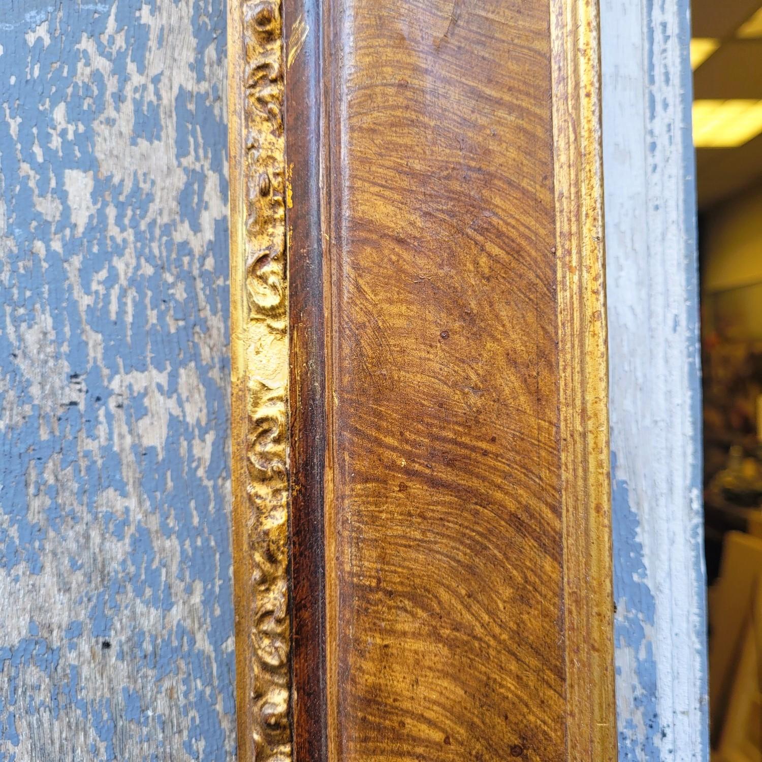 19th Century Lacquered Wooden Frame In The Style Of The 17th Century, Italy, Late 19th/early For Sale