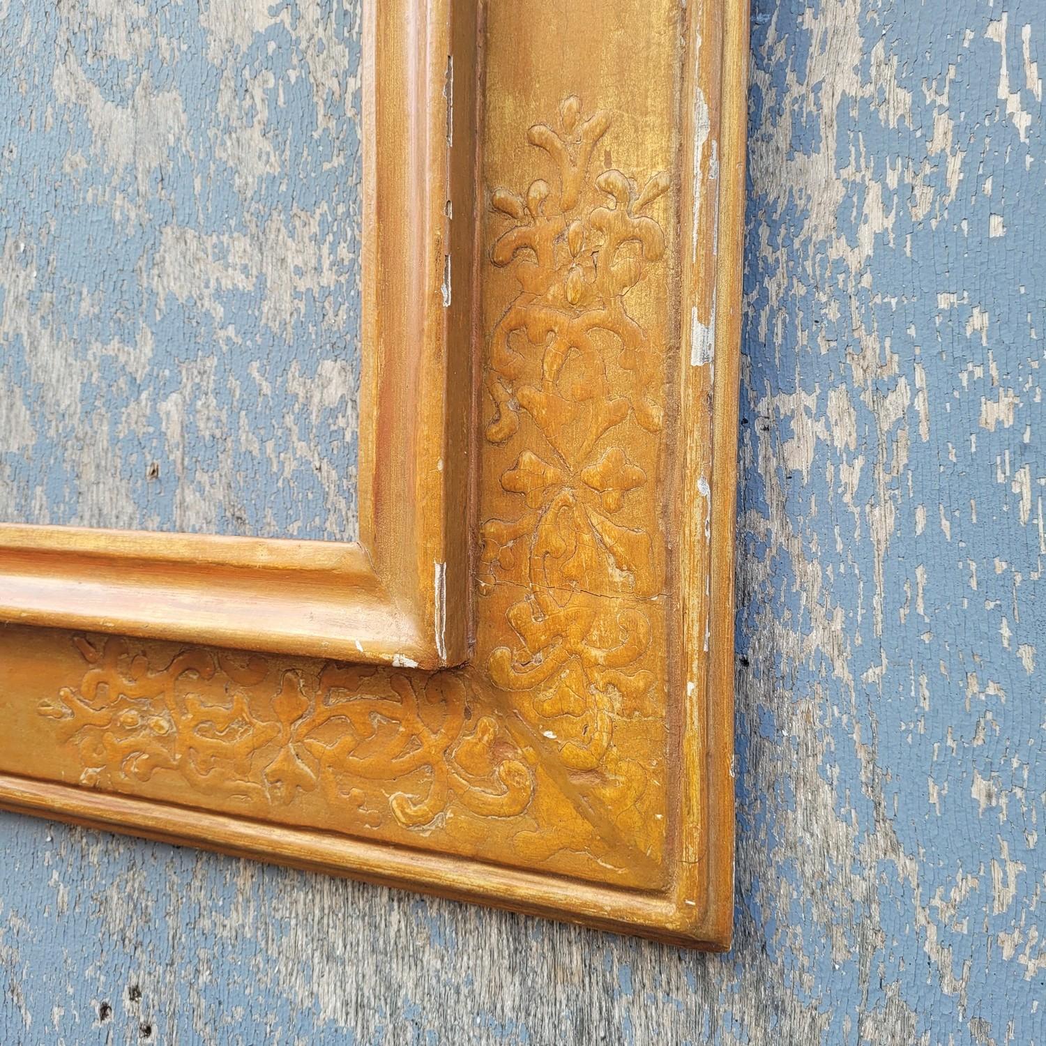 Softwood Lacquered Wooden Frame In The Style Of The 17th Century, Italy, Late 19th/early For Sale