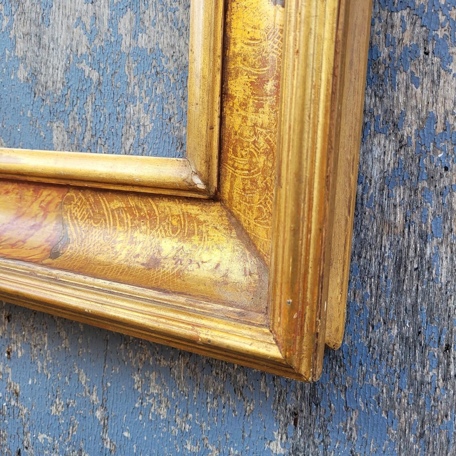 Softwood Lacquered Wooden Frame In The Style Of The 17th Century, Italy, Late 19th/early For Sale