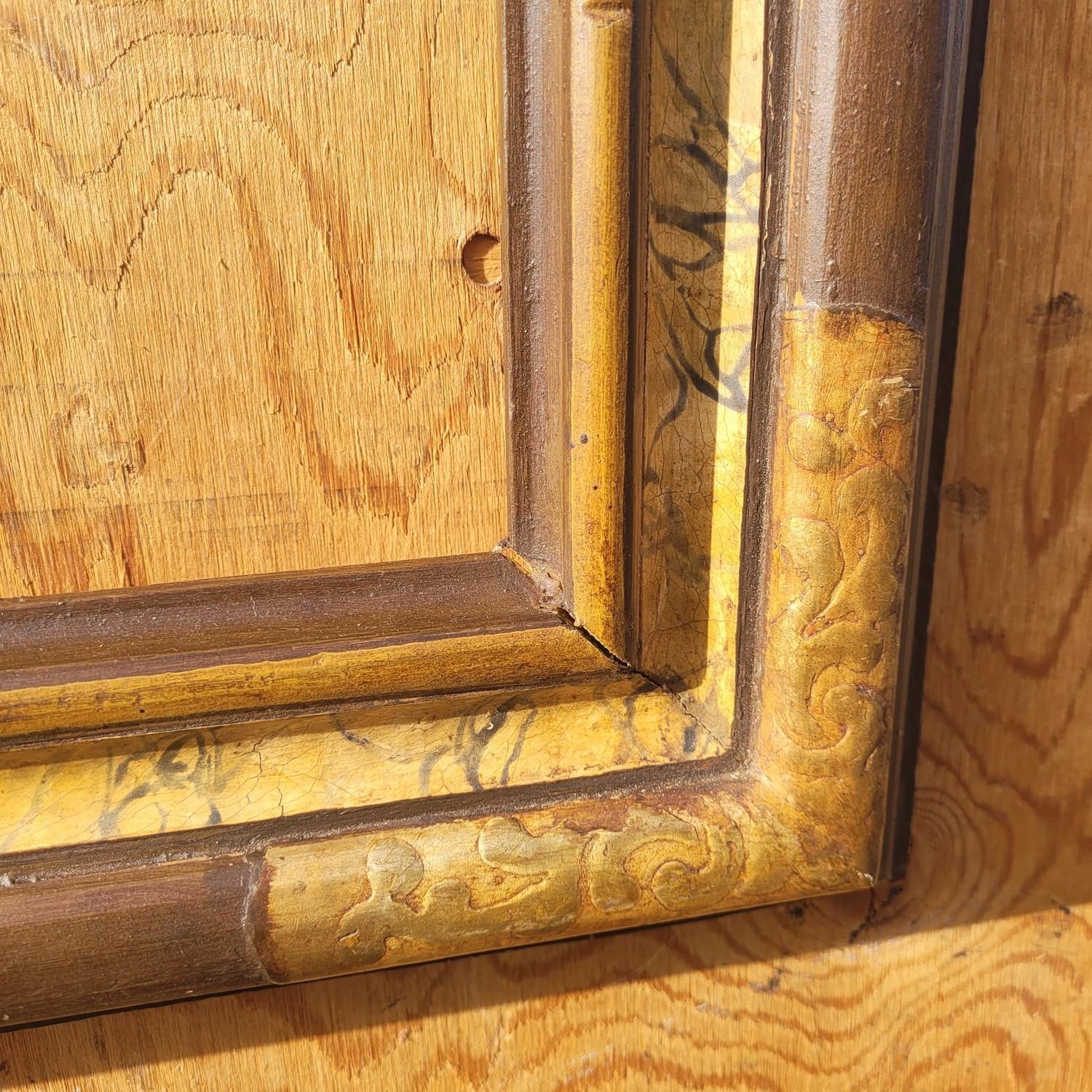 Lacquered Wooden Frame In The Style Of The 17th Century, Italy, Late 19th/early en venta 1