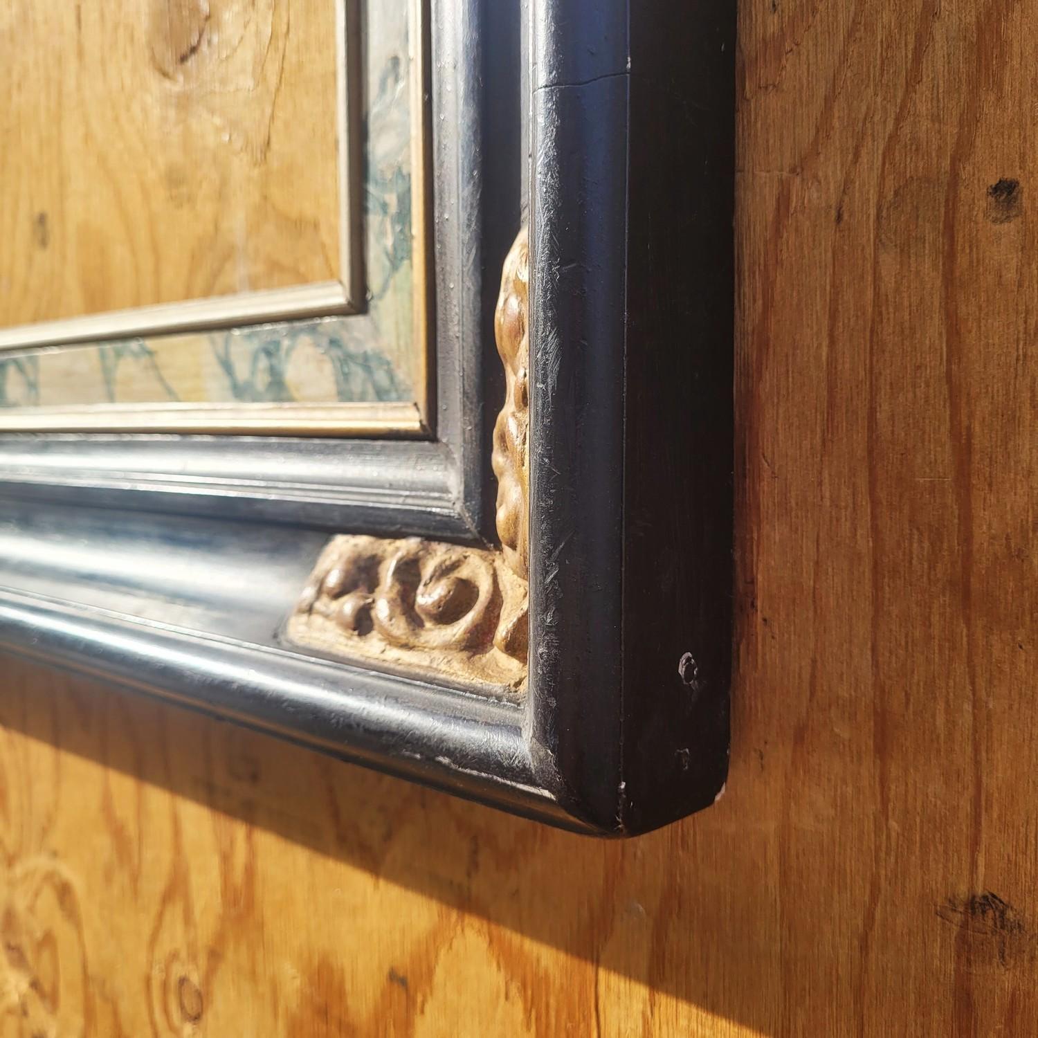 Lacquered Wooden Frame In The Style Of The 17th Century, Italy, Late 19th/early en venta 2