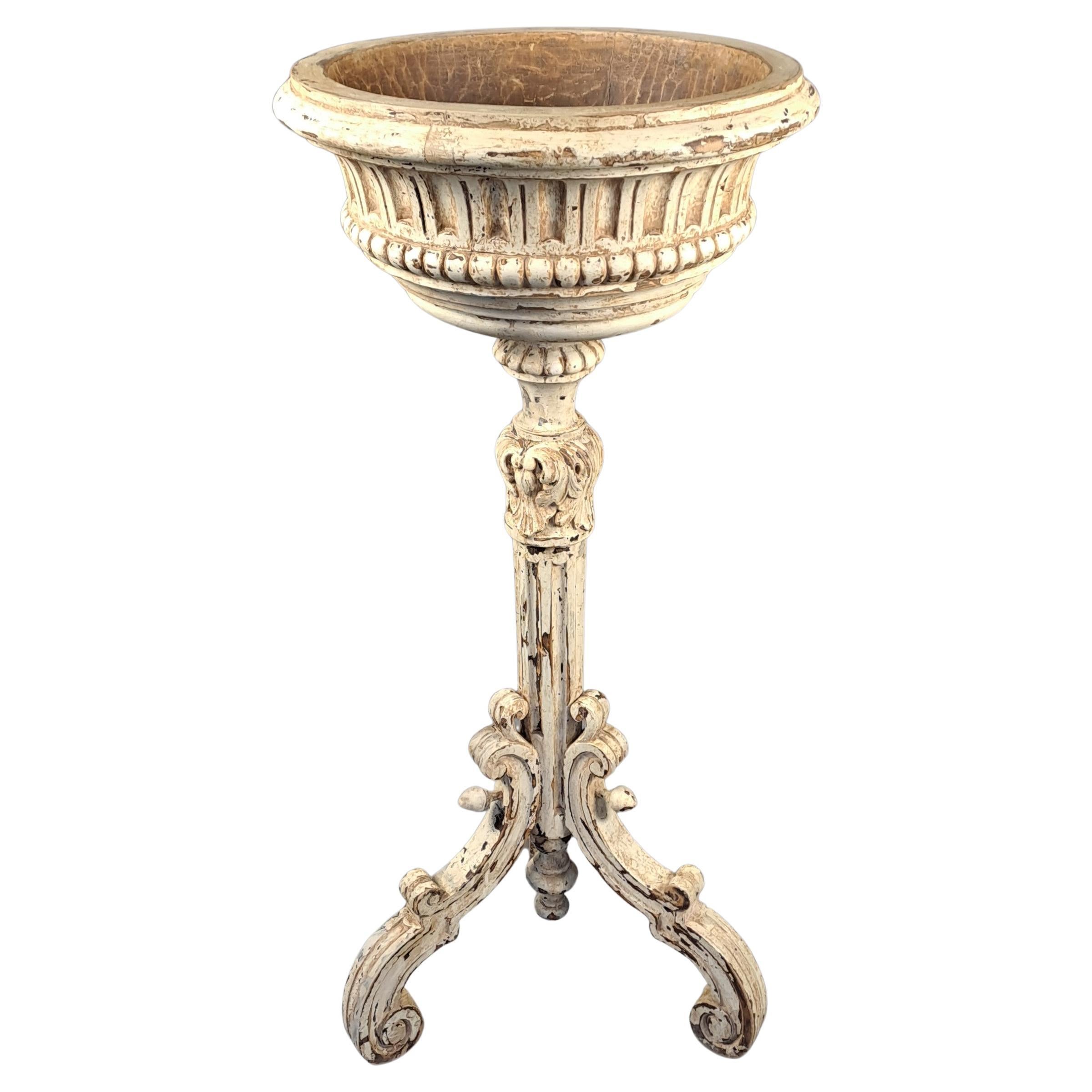 Lacquered Wooden Planter in vendita