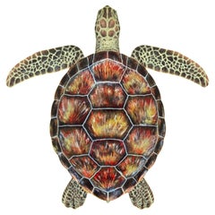 Lacquered Wooden Tray with Handles – Turtle