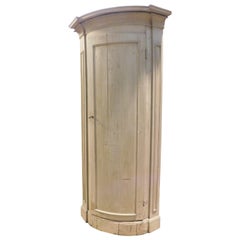 Coin de garde-robe en bois laqué, vert clair, Italie