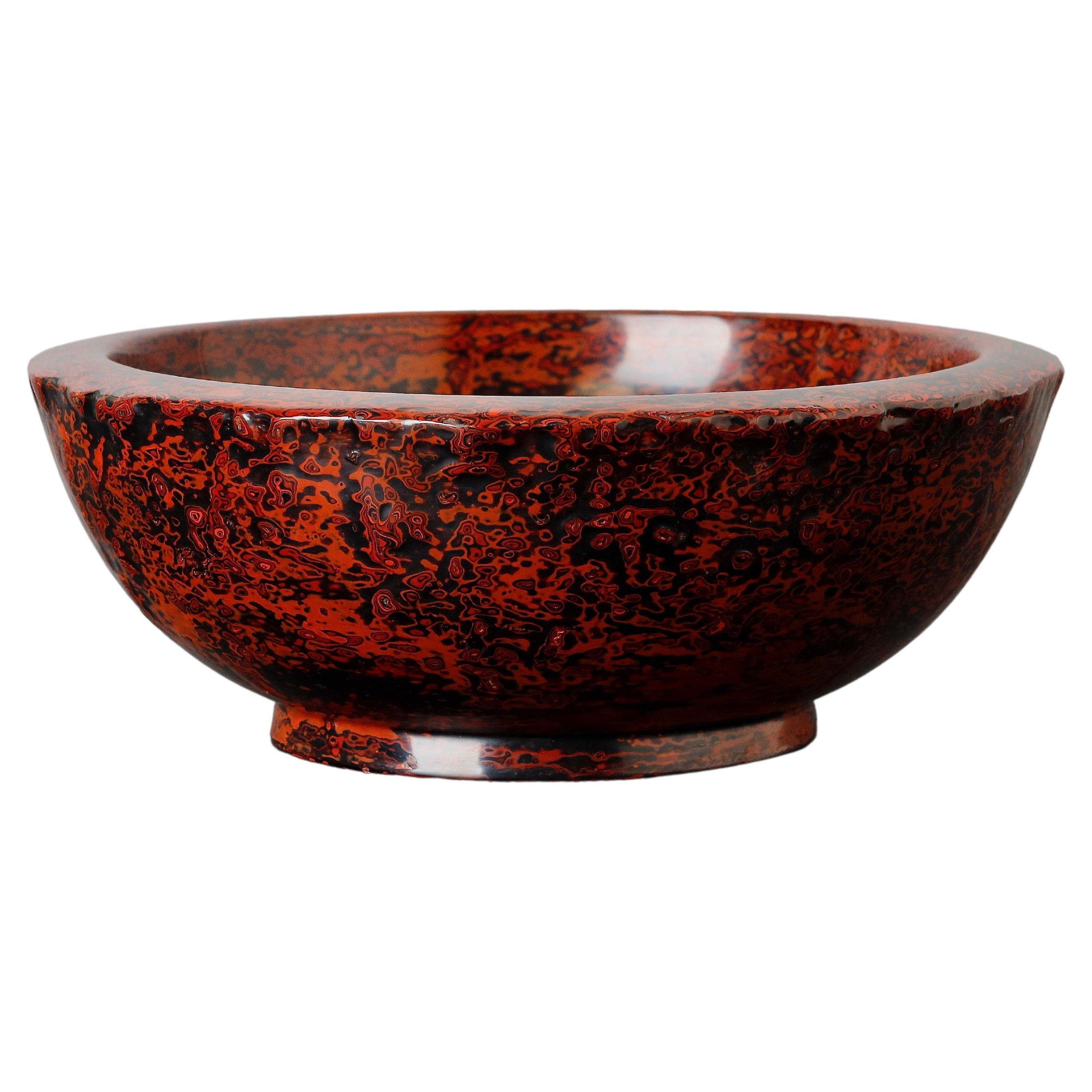 Lacquered Worker Bowl Kanshitsu Bachi, Showa Period, 20th Century