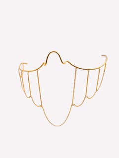 Lacrima Murmure Face Jewel in 18k Yellow Gold with Diamonds by Moncomble Paris