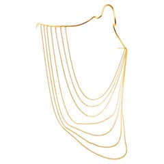 Lacrima Zéphir Jewell aus 18 Karat Gelbgold mit Diamanten von Moncomble Paris