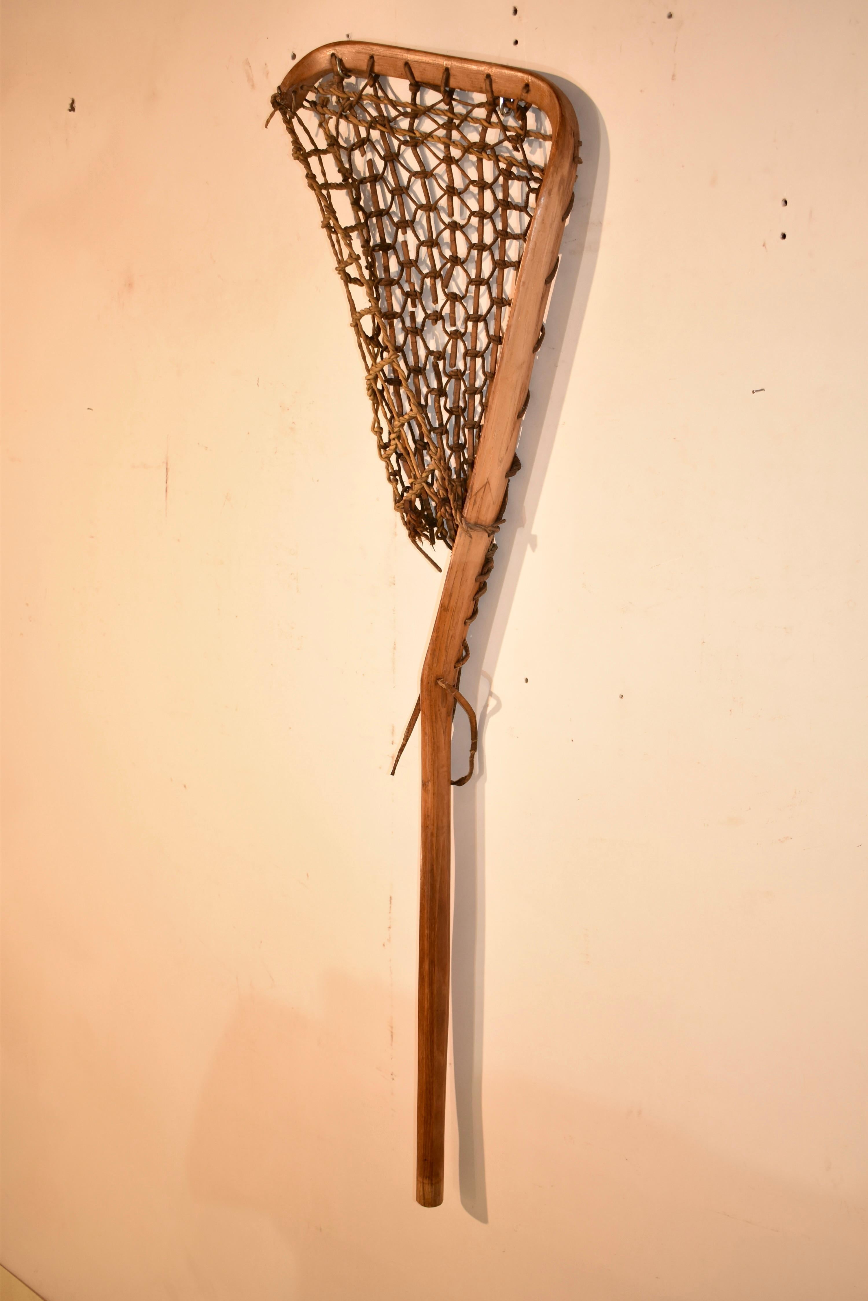 Lacrosse Stick, Circa 1920's In Good Condition For Sale In High Point, NC