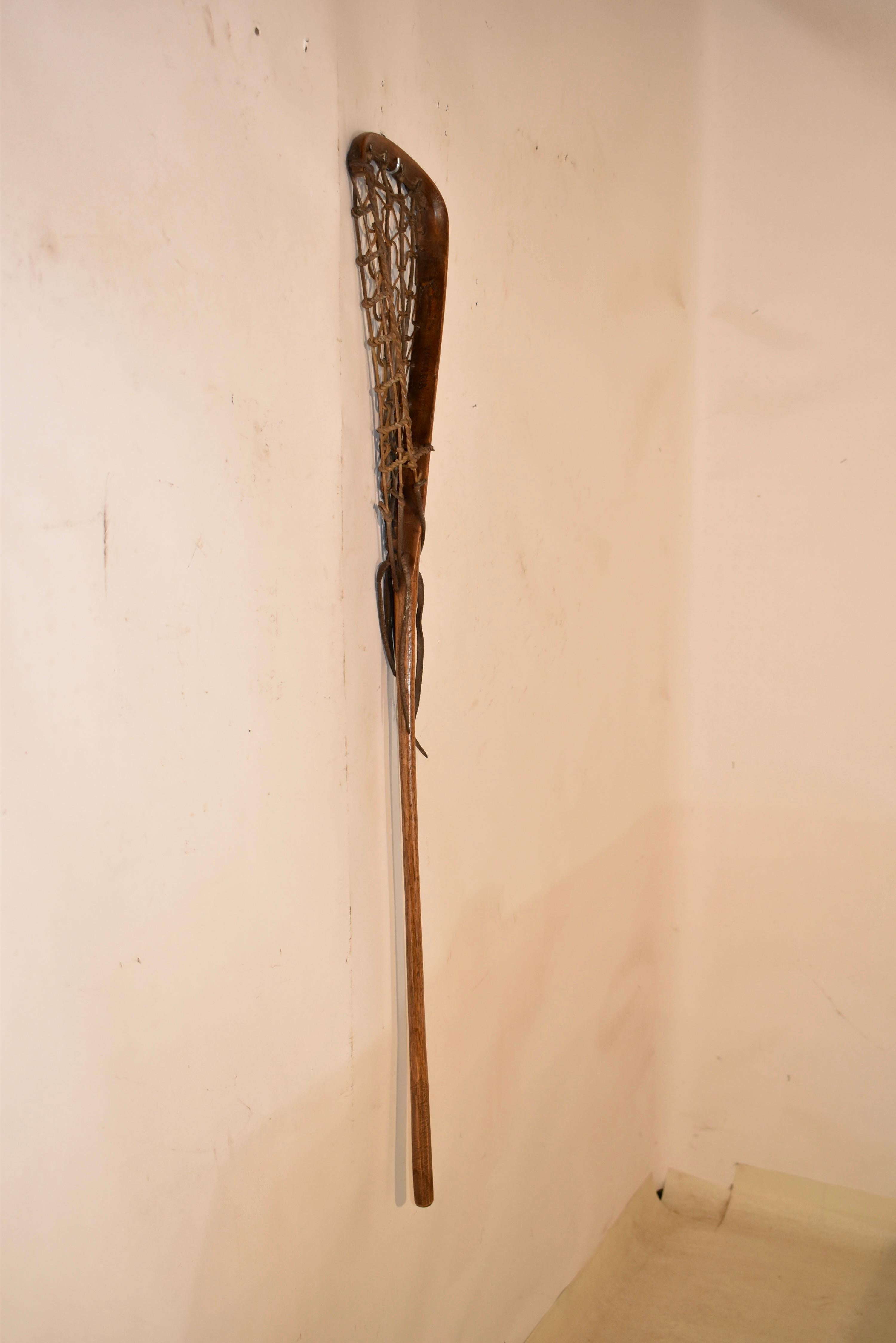 Palo de lacrosse, circa años 20 principios del siglo XX