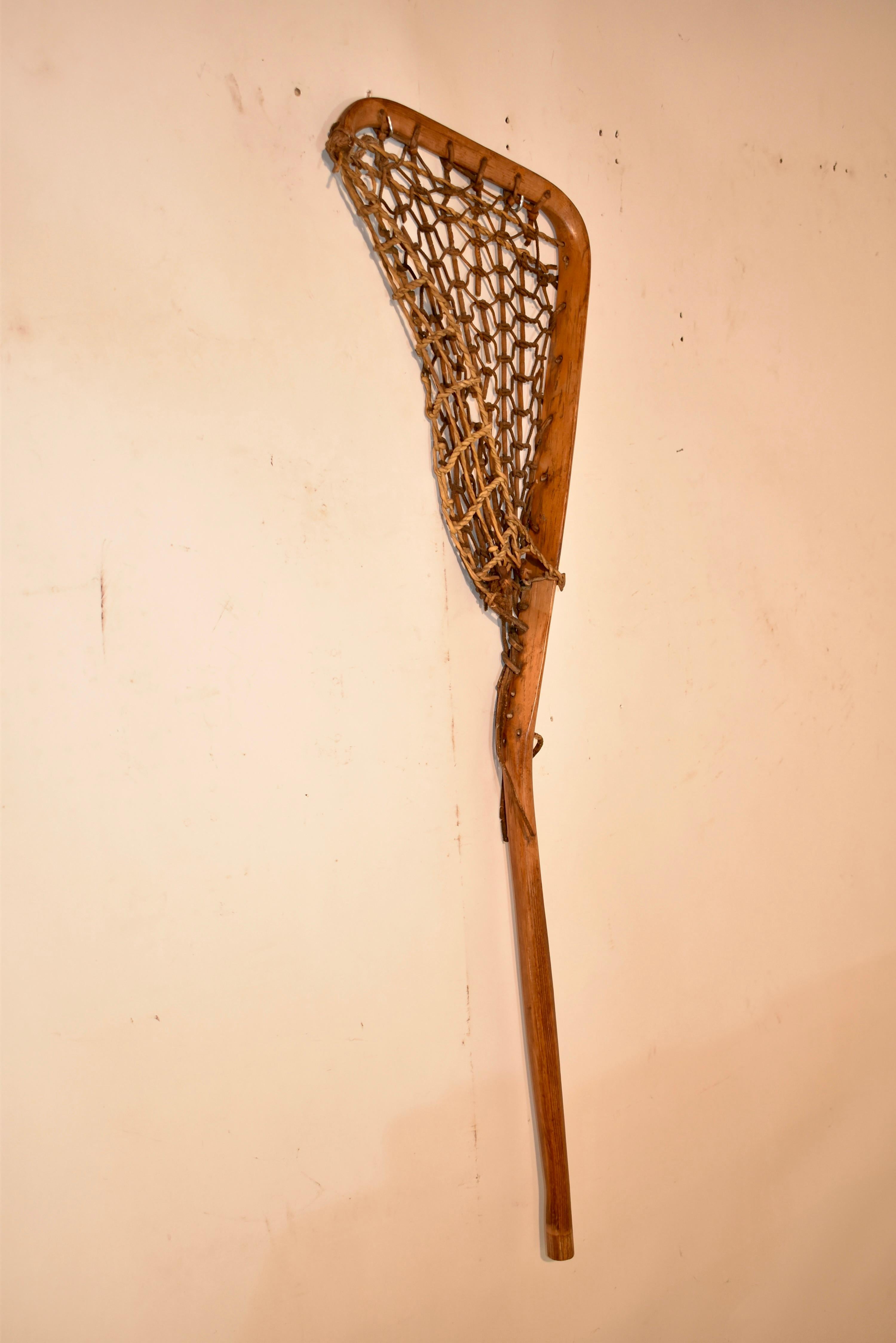 Early 20th Century Lacrosse Stick, Circa 1920's For Sale