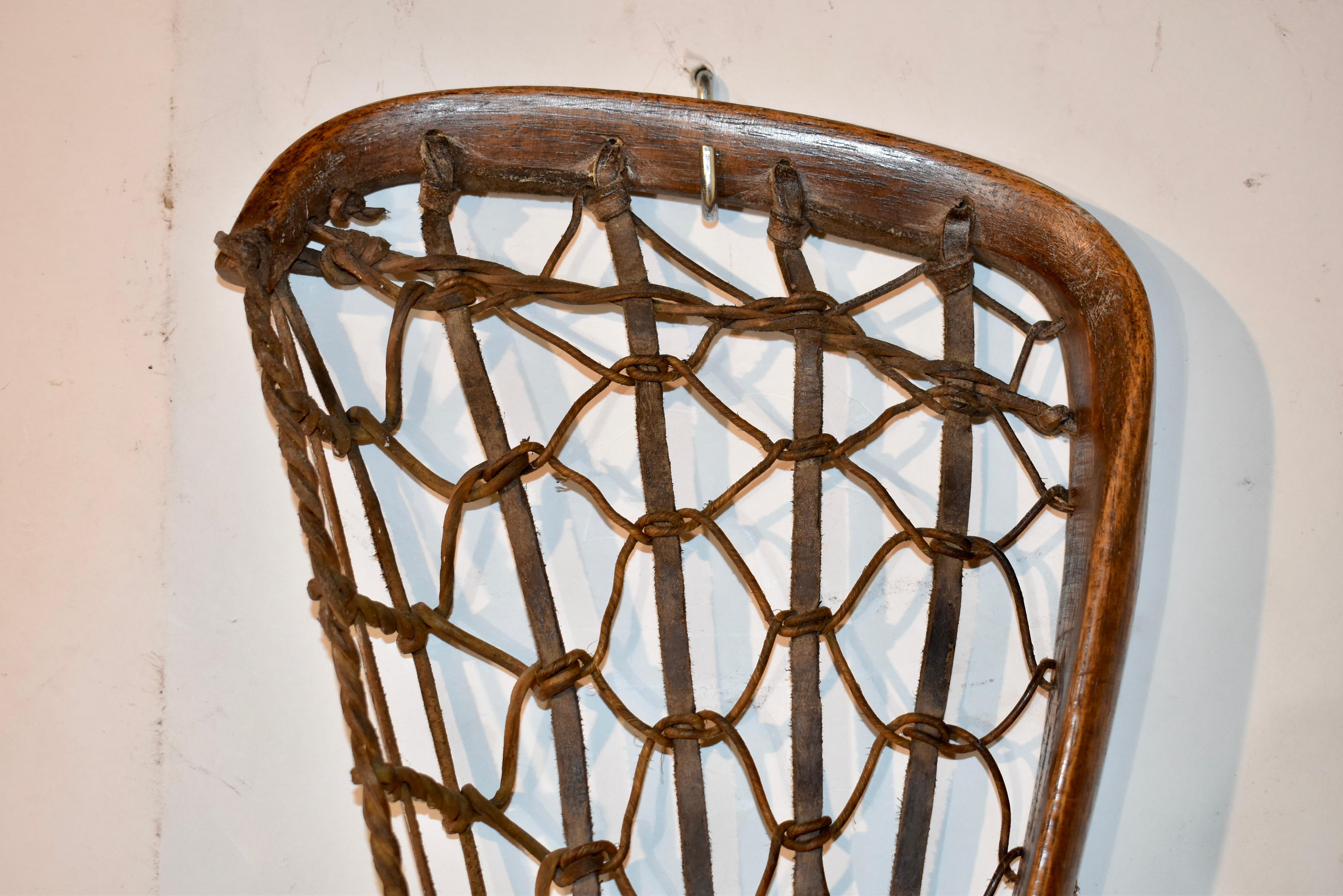 Palo de lacrosse, circa años 20 Cuero
