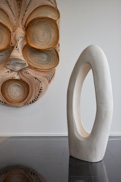 Lacuna / Contemporary Organic Floor Lamp in Gypsum / Collectible Design by AOAO