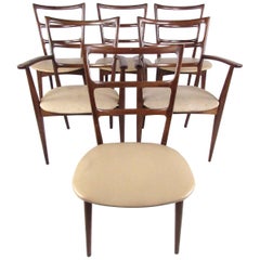 Ladder Back Beech Dining Chairs by Marian Grabinski for Swarzedzka