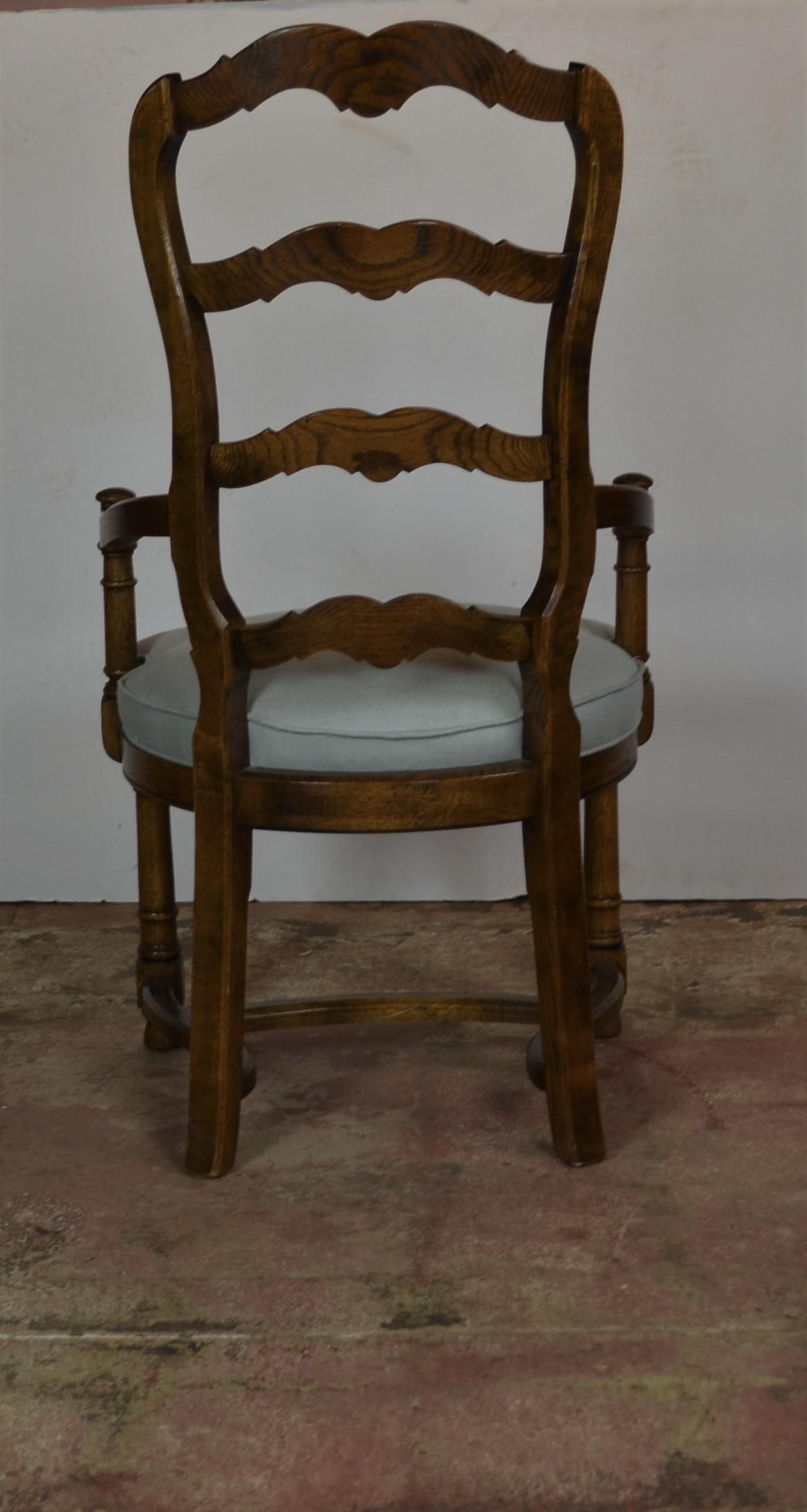 Wood Ladder Back Dining Chairs