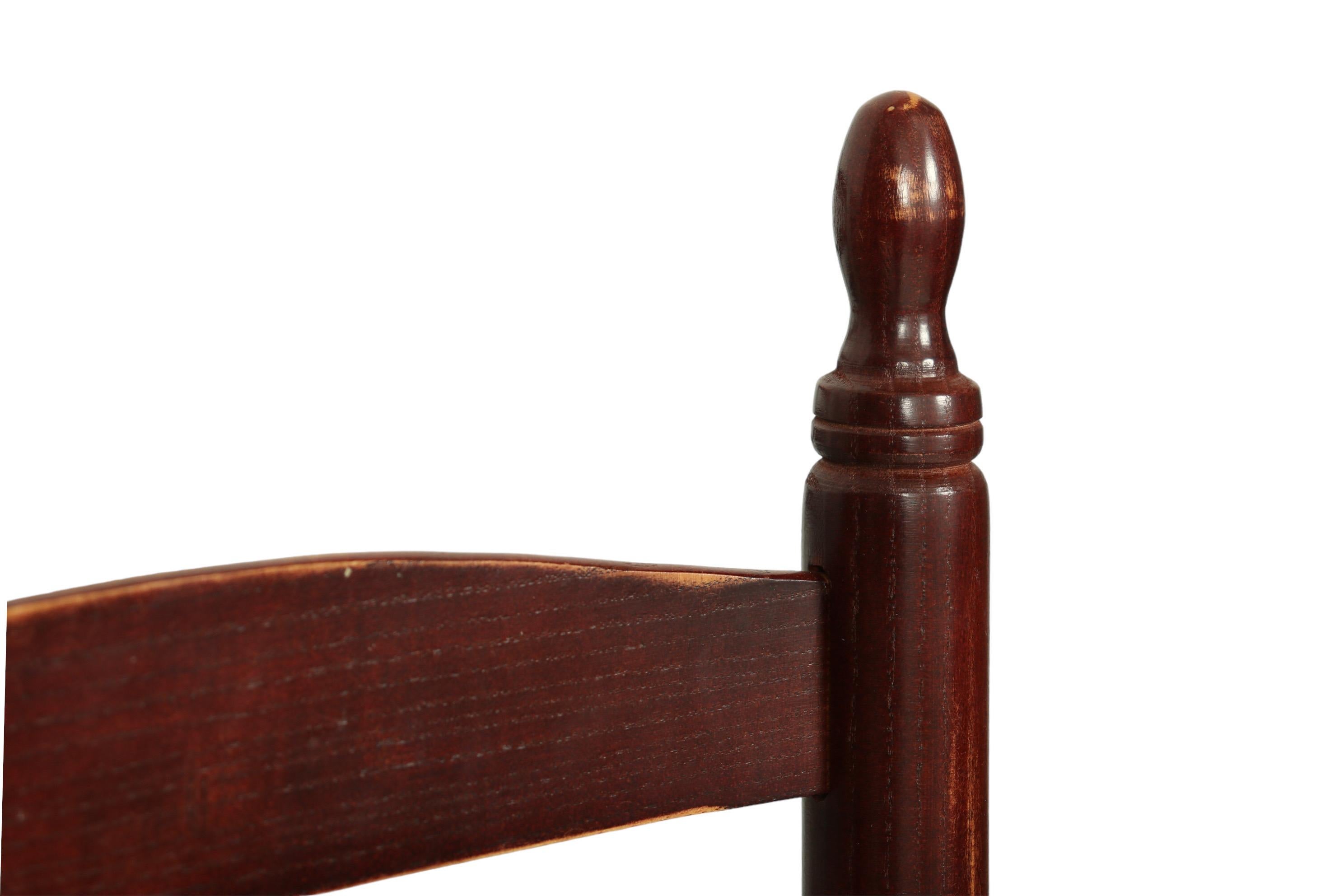 Shaker Ladder Back Rush Seat Dining Chairs, Set of 8
