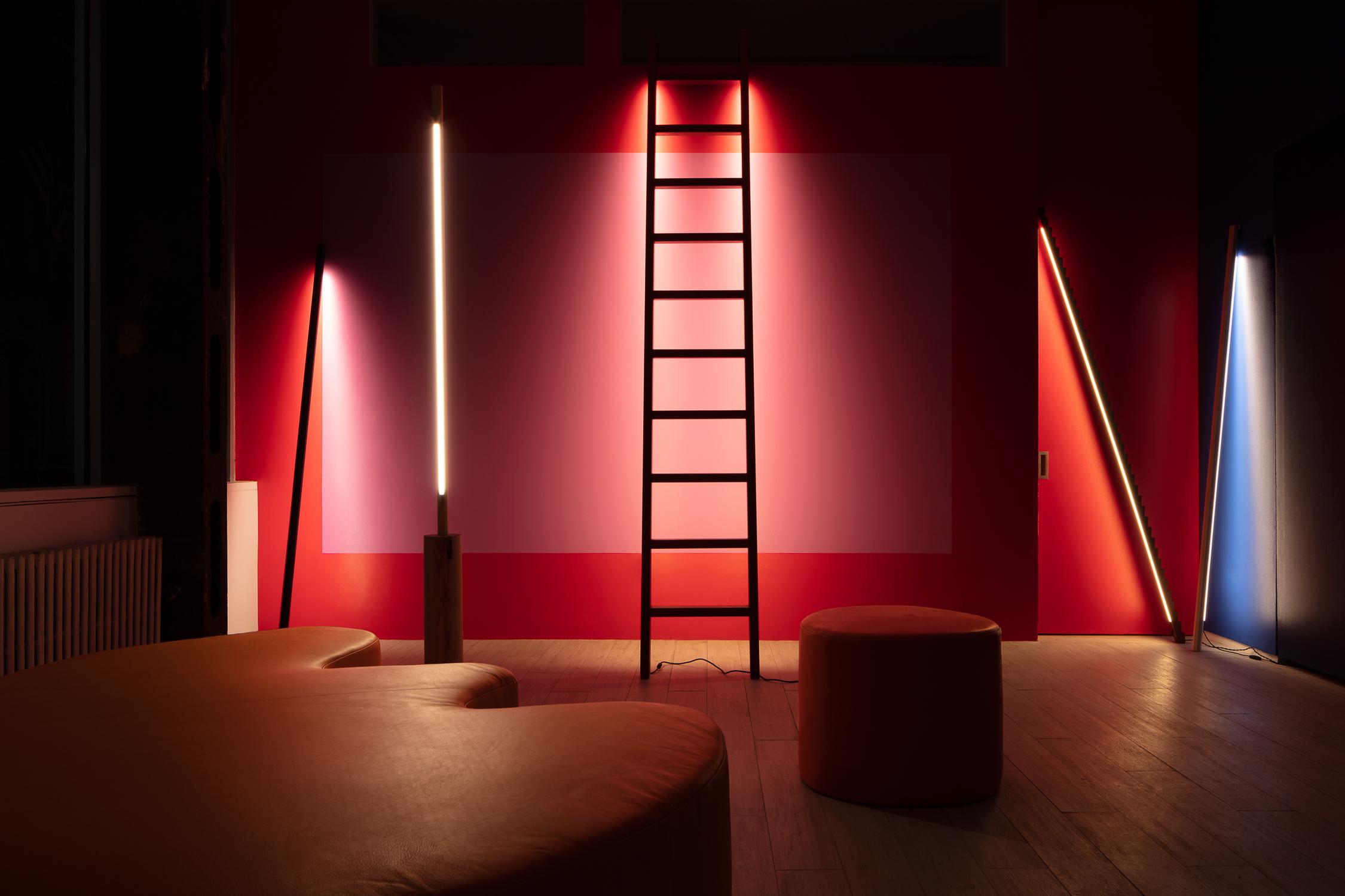 Cherry Ladder Light LED Sculpture For Sale 1