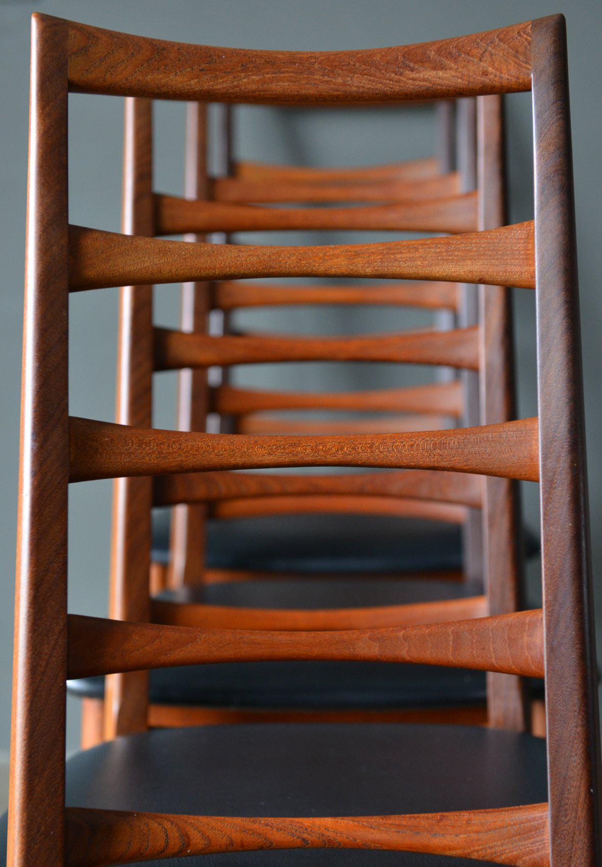 Ladderback Dining Chairs by Niels Kofoed, circa 1960 3