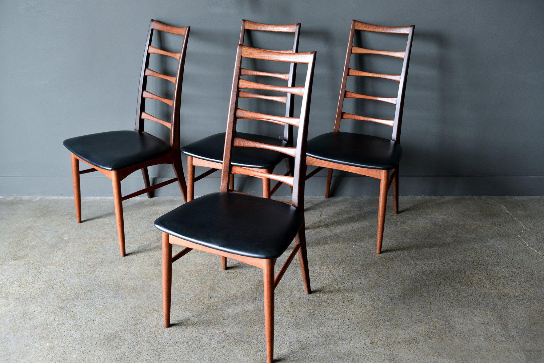 Mid-20th Century Ladderback Dining Chairs by Niels Kofoed, circa 1960