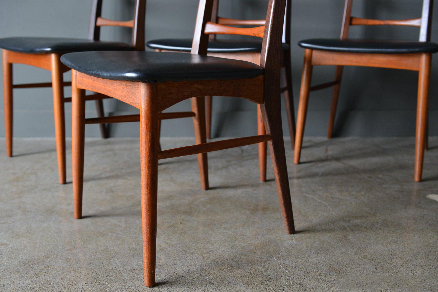 Ladderback Dining Chairs by Niels Kofoed, circa 1960 1