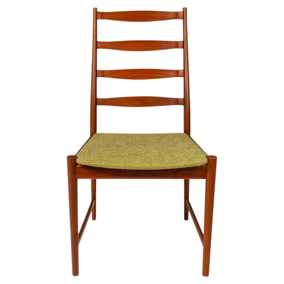 Ladderback Side/Desk Chair in Teak by Torbjorn Afdal for Vamo, Denmark, c. 1960s For Sale