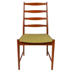 Ladderback Side/Desk Chair in Teak by Torbjorn Afdal for Vamo, Denmark, c. 1960s
