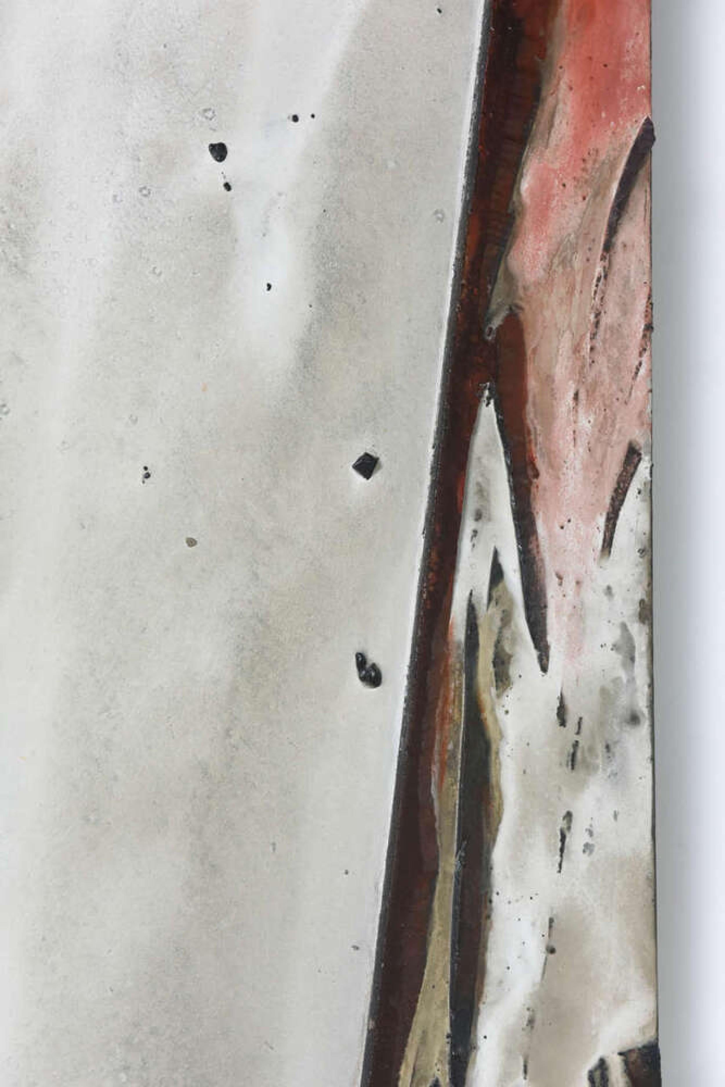20ième siècle Laddie John Dill Peinture expressionniste contemporaine américaine à l'huile et au verre mélangés en vente