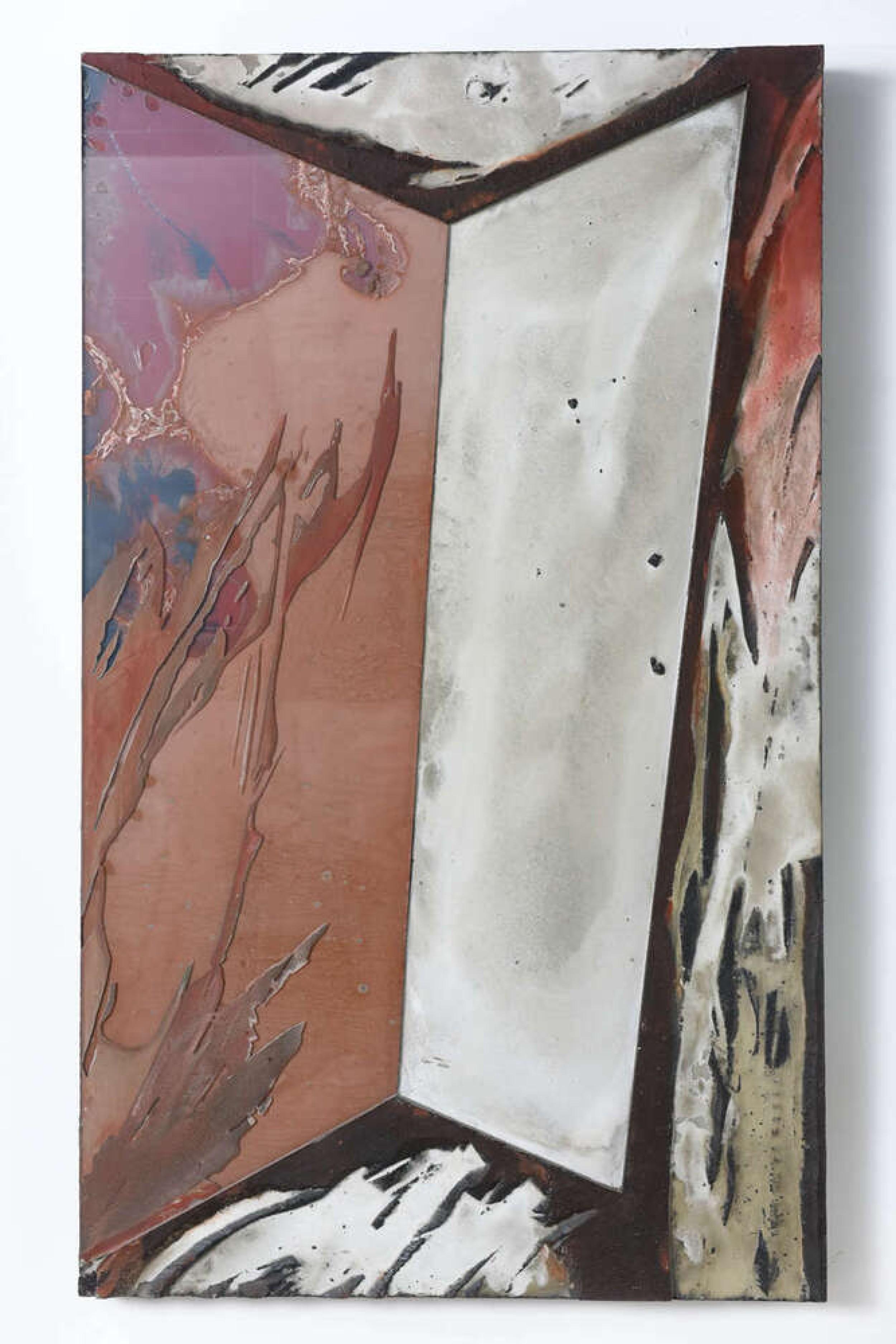 Laddie John Dill Peinture expressionniste contemporaine américaine à l'huile et au verre mélangés en vente 2