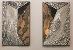 Laddie John Dill 'B. 1943' Untitled Large Scale Diptych, Dtd, 1995