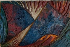 Laddie John Dill, Robert Rauschenberg protege, signiertes Gemälde in Mischtechnik, einzigartig