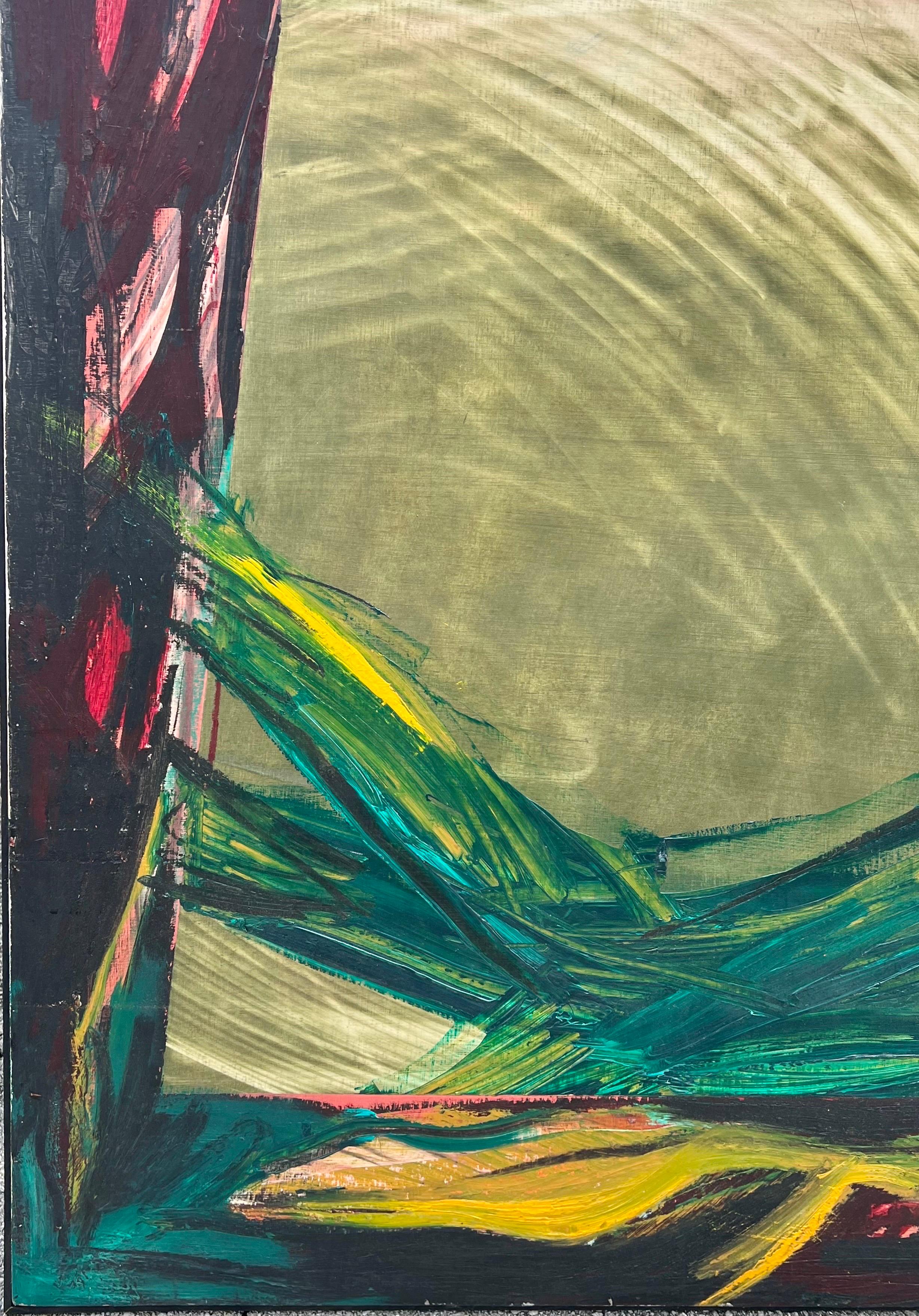 Grande peinture à l'huile abstraite moderniste californienne Laddie John Dill  en vente 9