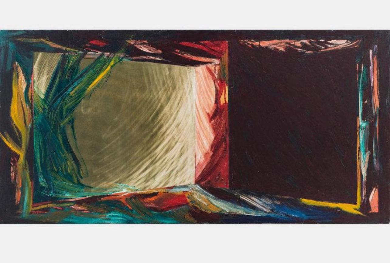 Gran pintura al óleo abstracta modernista californiana Laddie John Dill Arte abstracto en venta 1