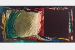 Large California Modernist Abstract Laddie John Dill Abstract Oil Painting Art