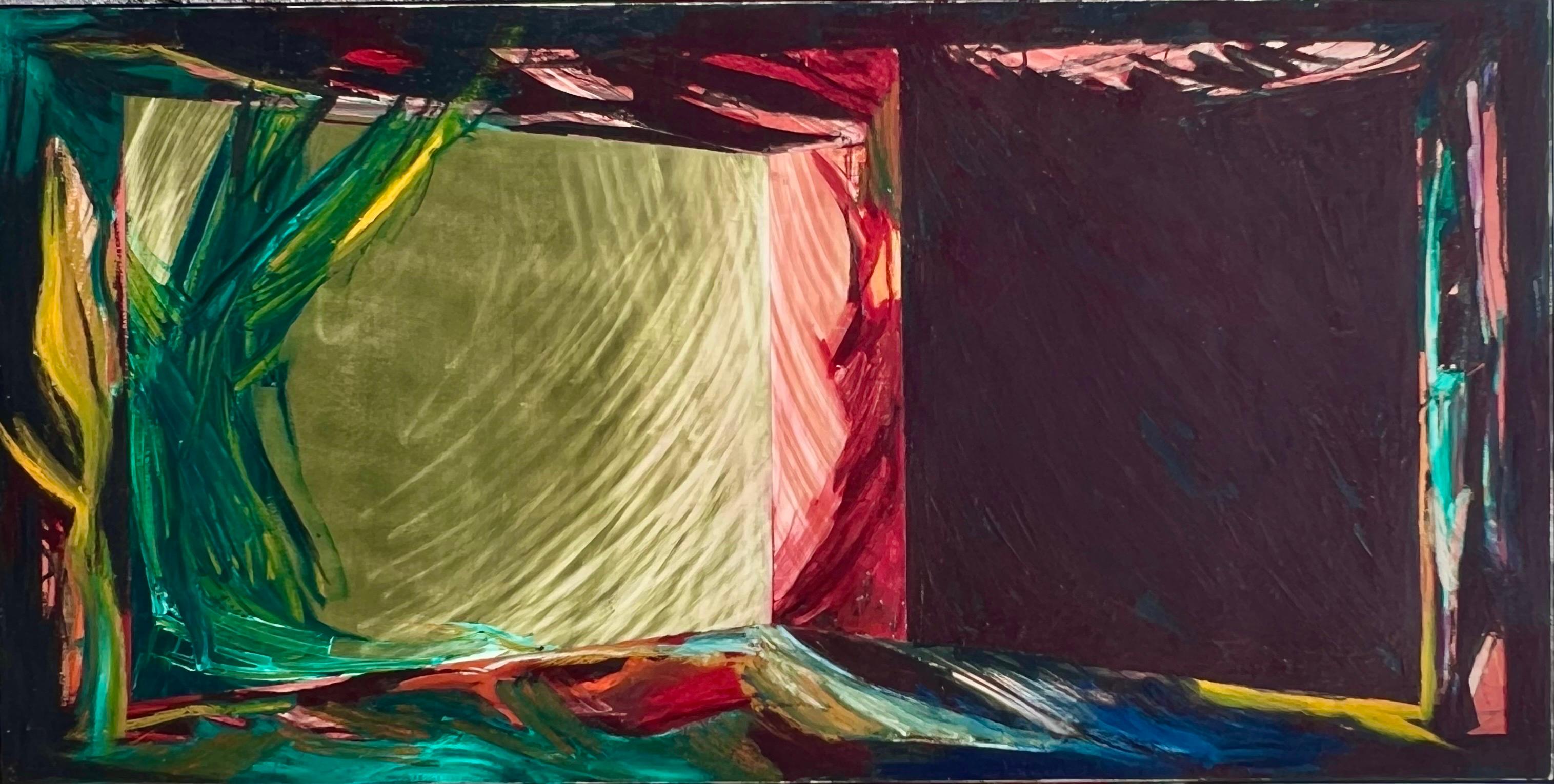 Grande peinture à l'huile abstraite moderniste californienne Laddie John Dill  en vente 2